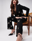 JEWELLED OPULENCE STRAIGHT-LEG TROUSERS