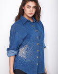 DIAMOND SPLASH DENIM SHIRT