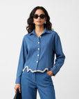 DIAMOND EDGE CROP SHIRT