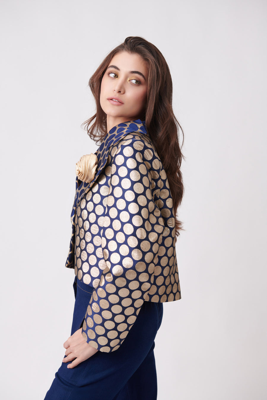 POLKA CROP BLAZER