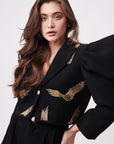 GILDED STROKE CROP BLAZER