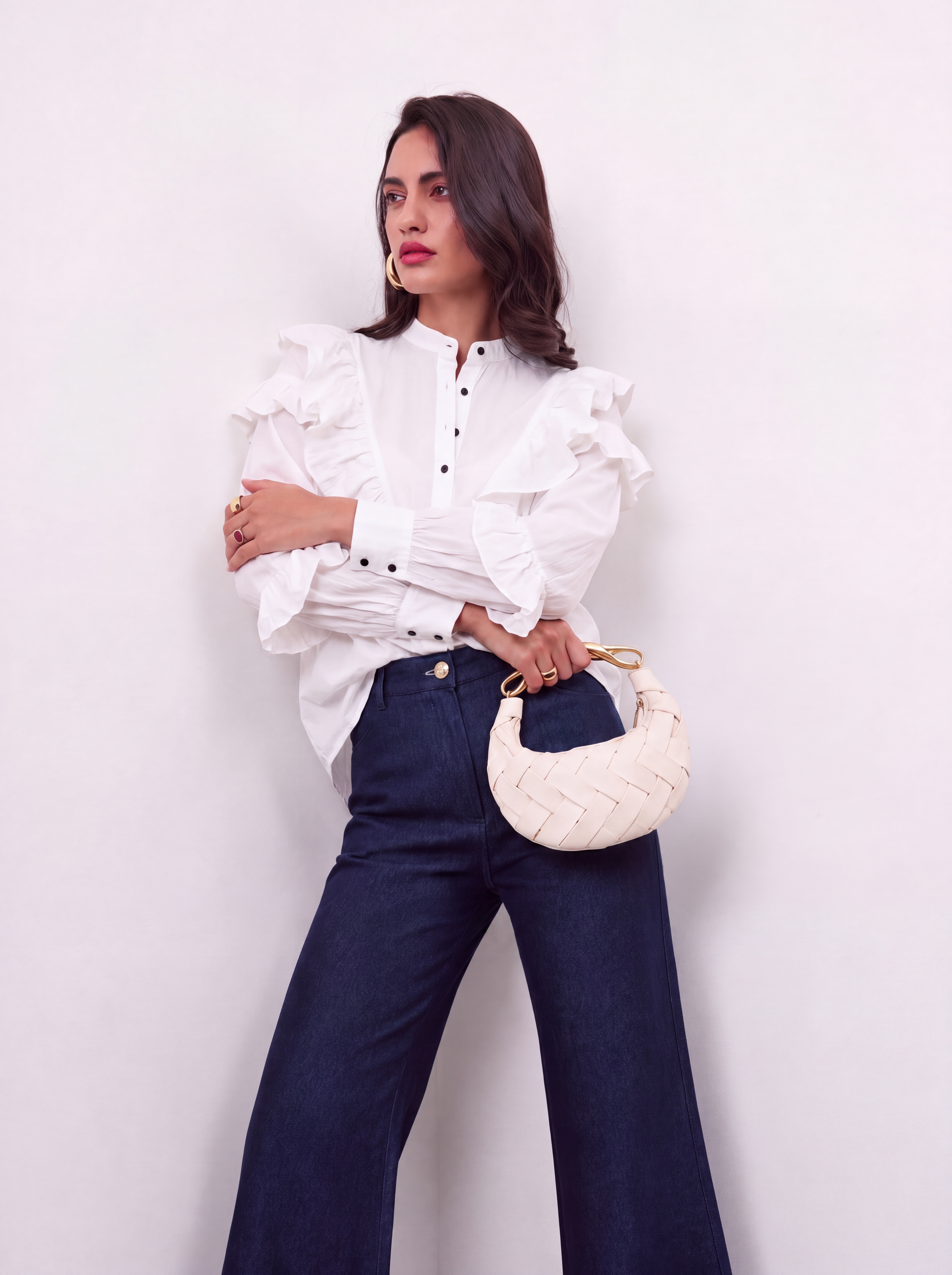 CLOUD FRILL SHIRT
