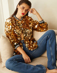 ATHLEISURE SEQUIN BOMBER