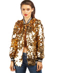 ATHLEISURE SEQUIN BOMBER