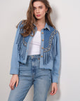 FRINGE DENIM JACKET