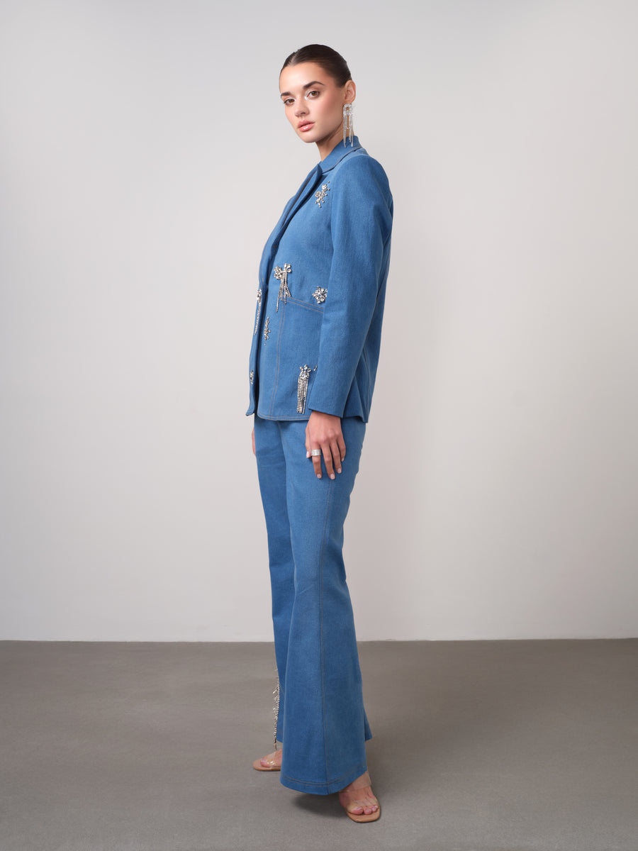 DIAMOND DRIFT DENIM BLAZER