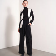 RELAXED WIDE-LEG TROUSERS