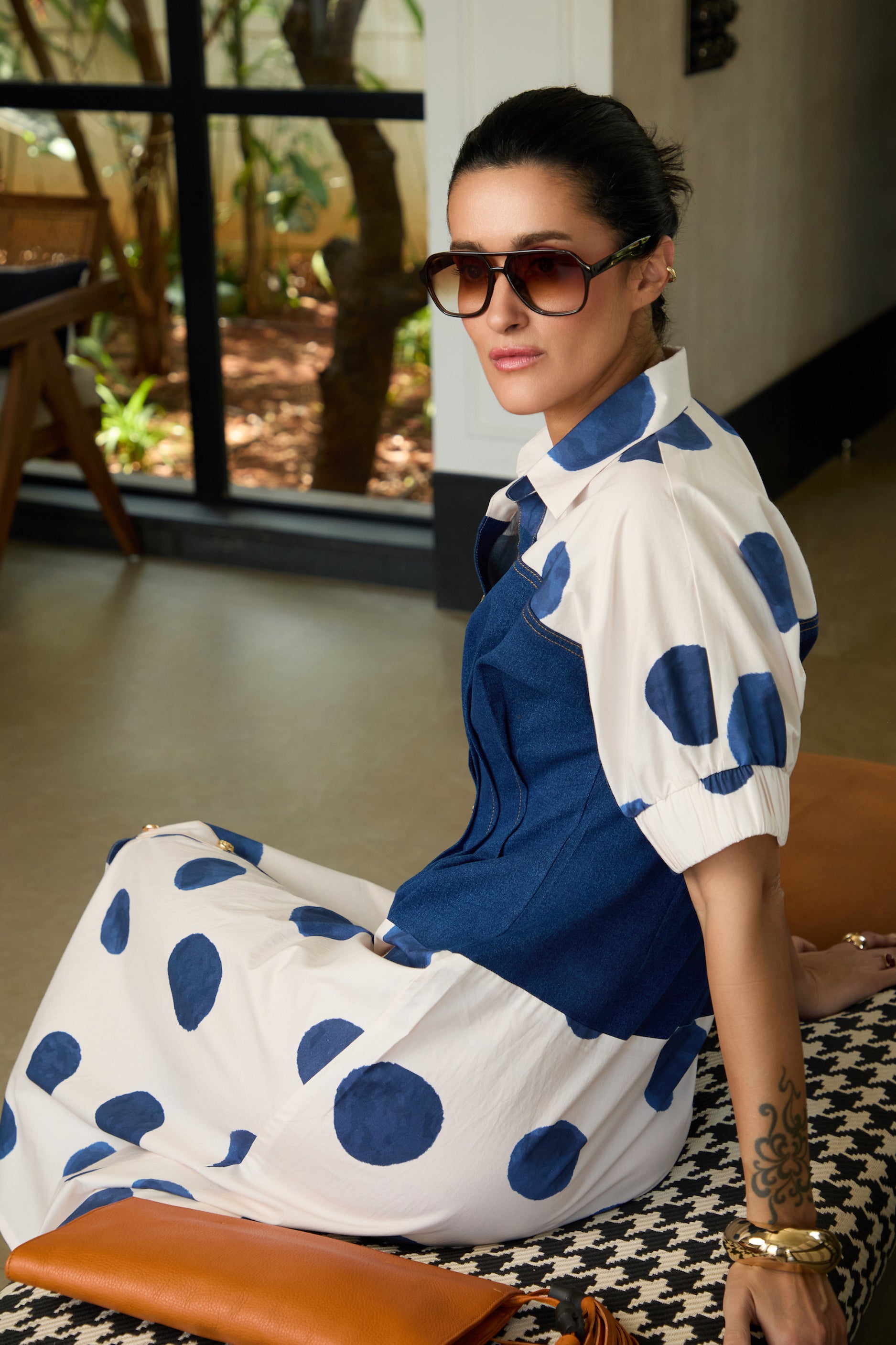 MONET POLKA DRESS