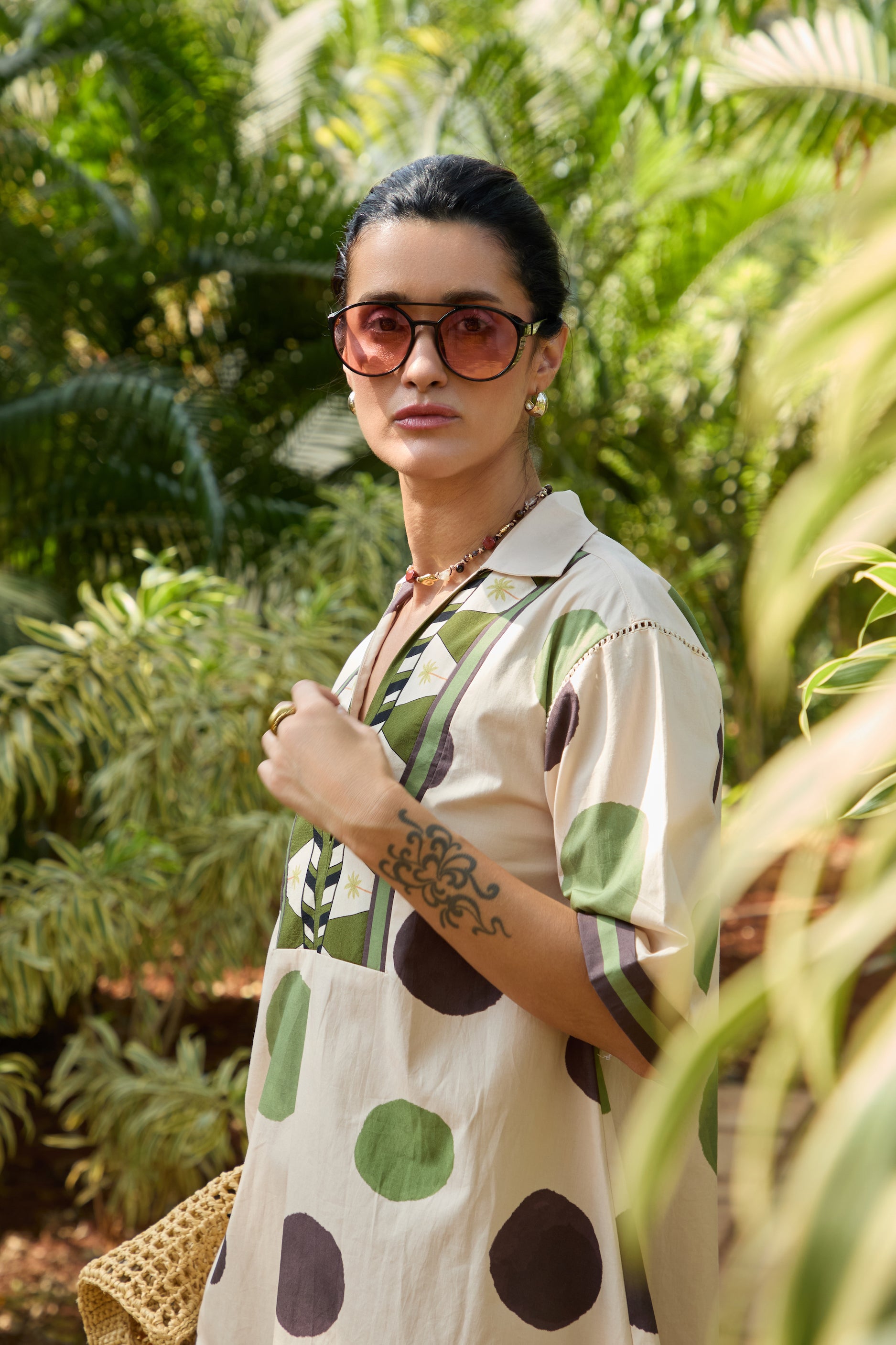 PALM POLKA DRESS