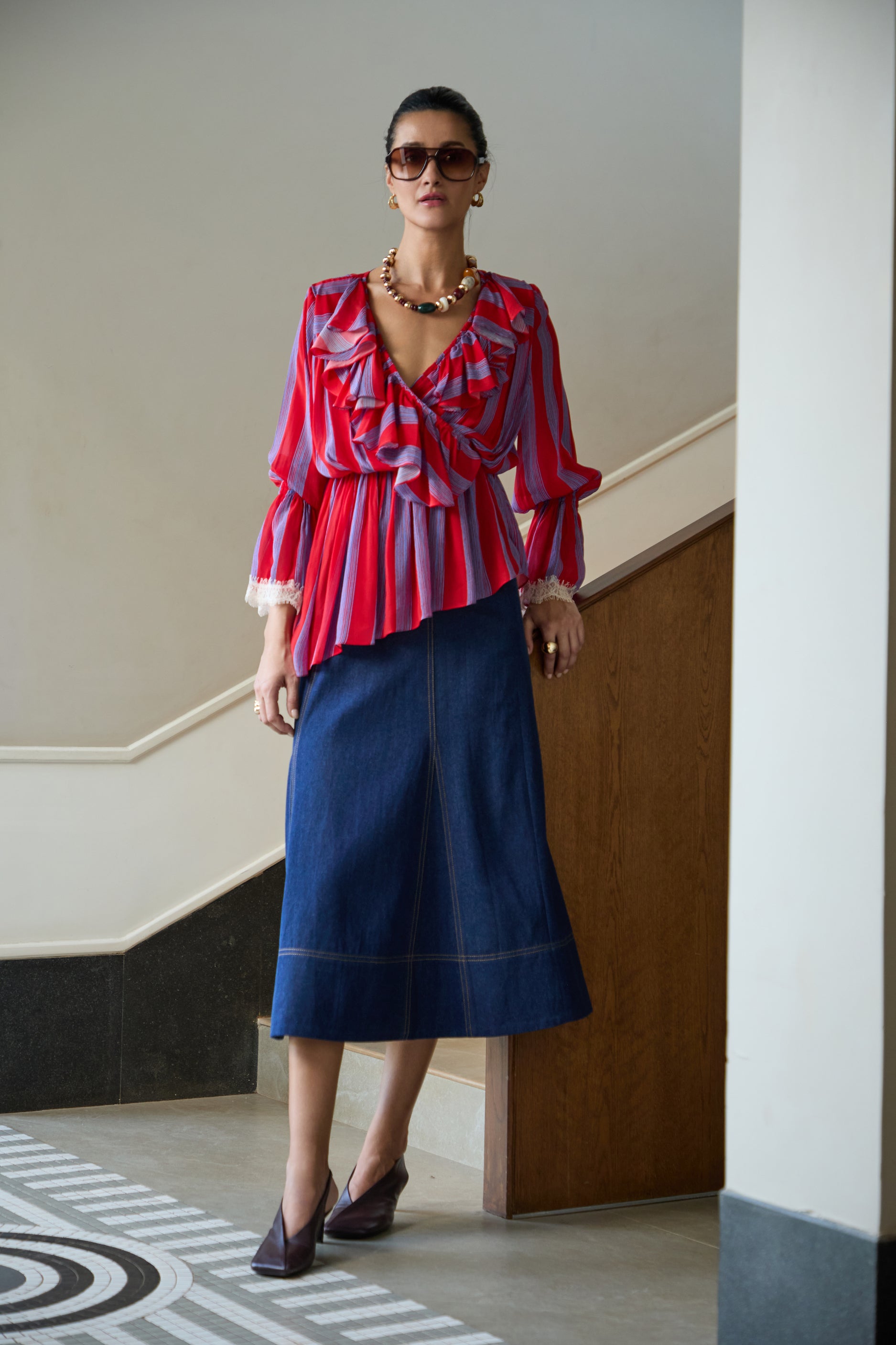 CALI GODET SKIRT