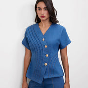 EDGE LINE DENIM TOP
