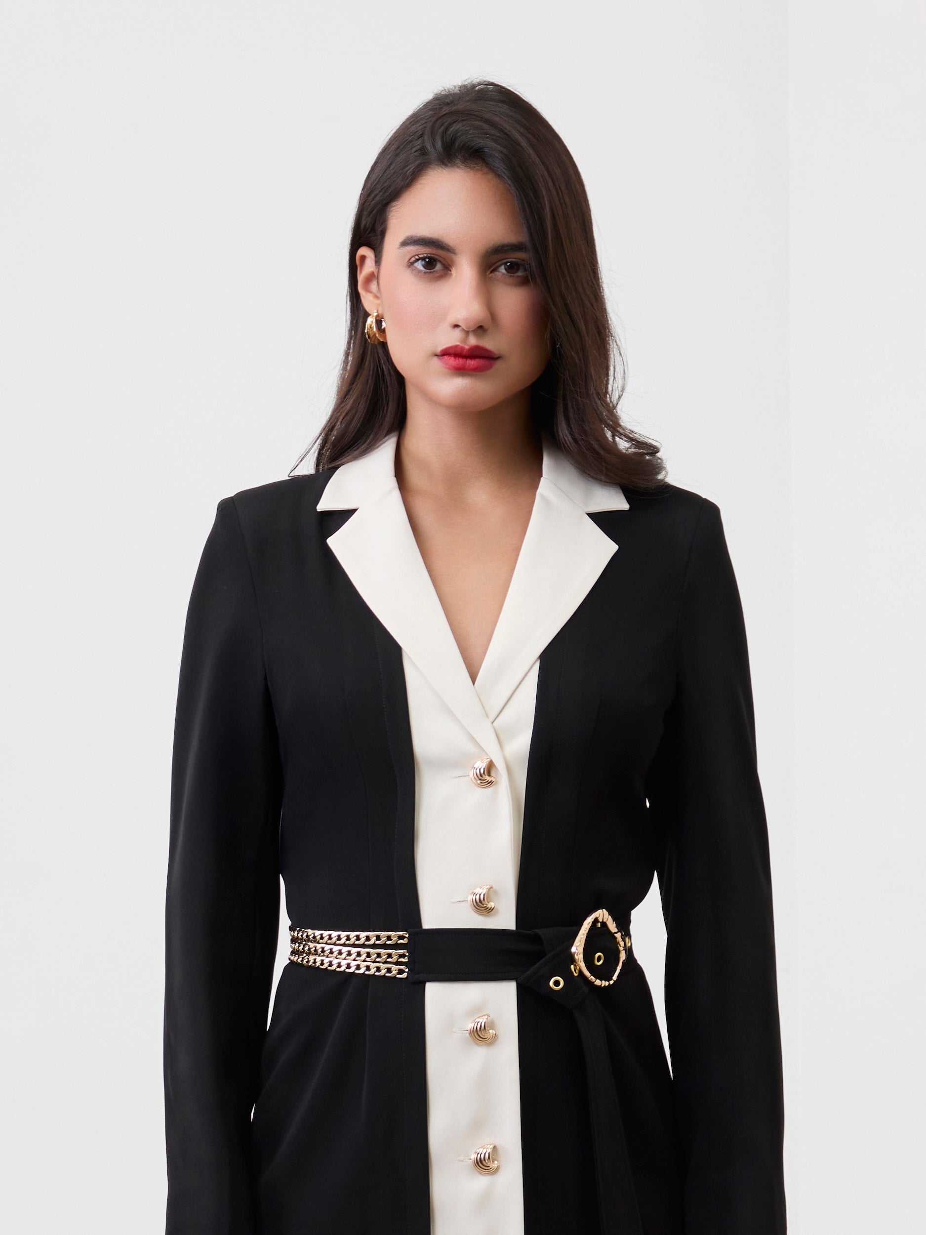 NOIR LINK BLAZER DRESS