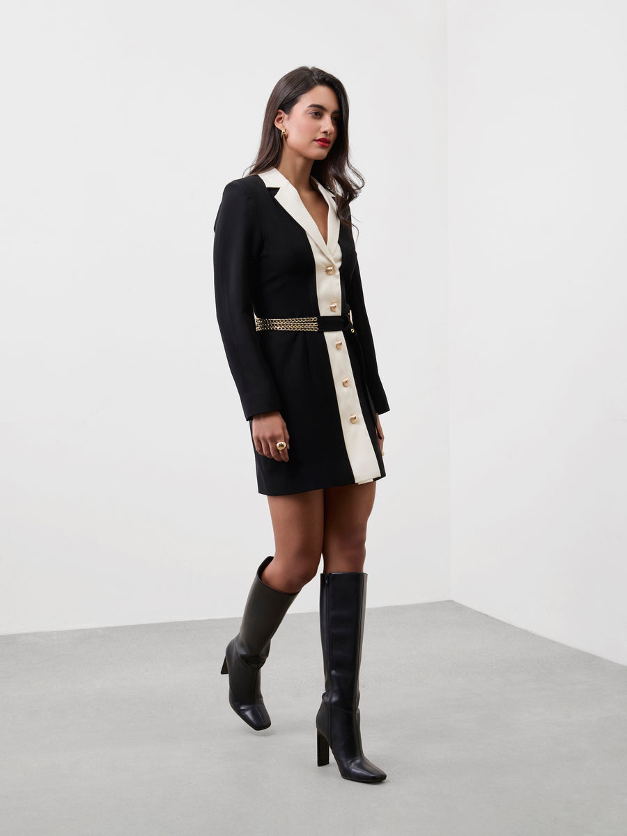NOIR LINK BLAZER DRESS