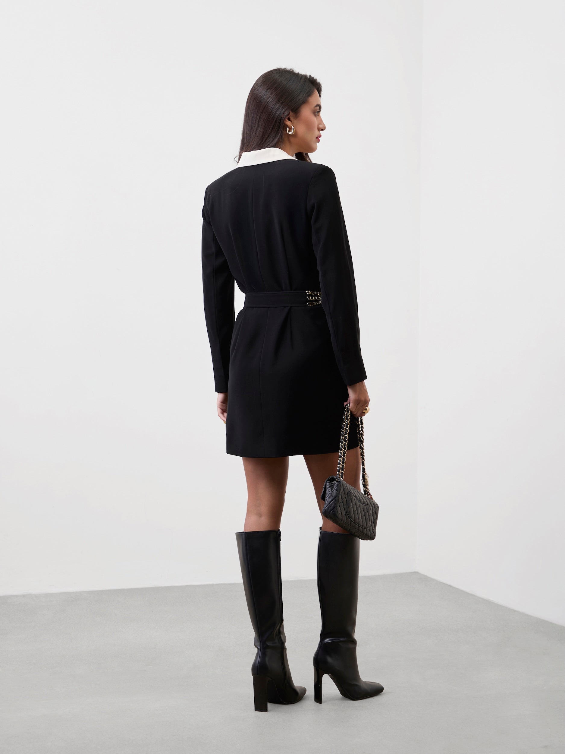 NOIR LINK BLAZER DRESS