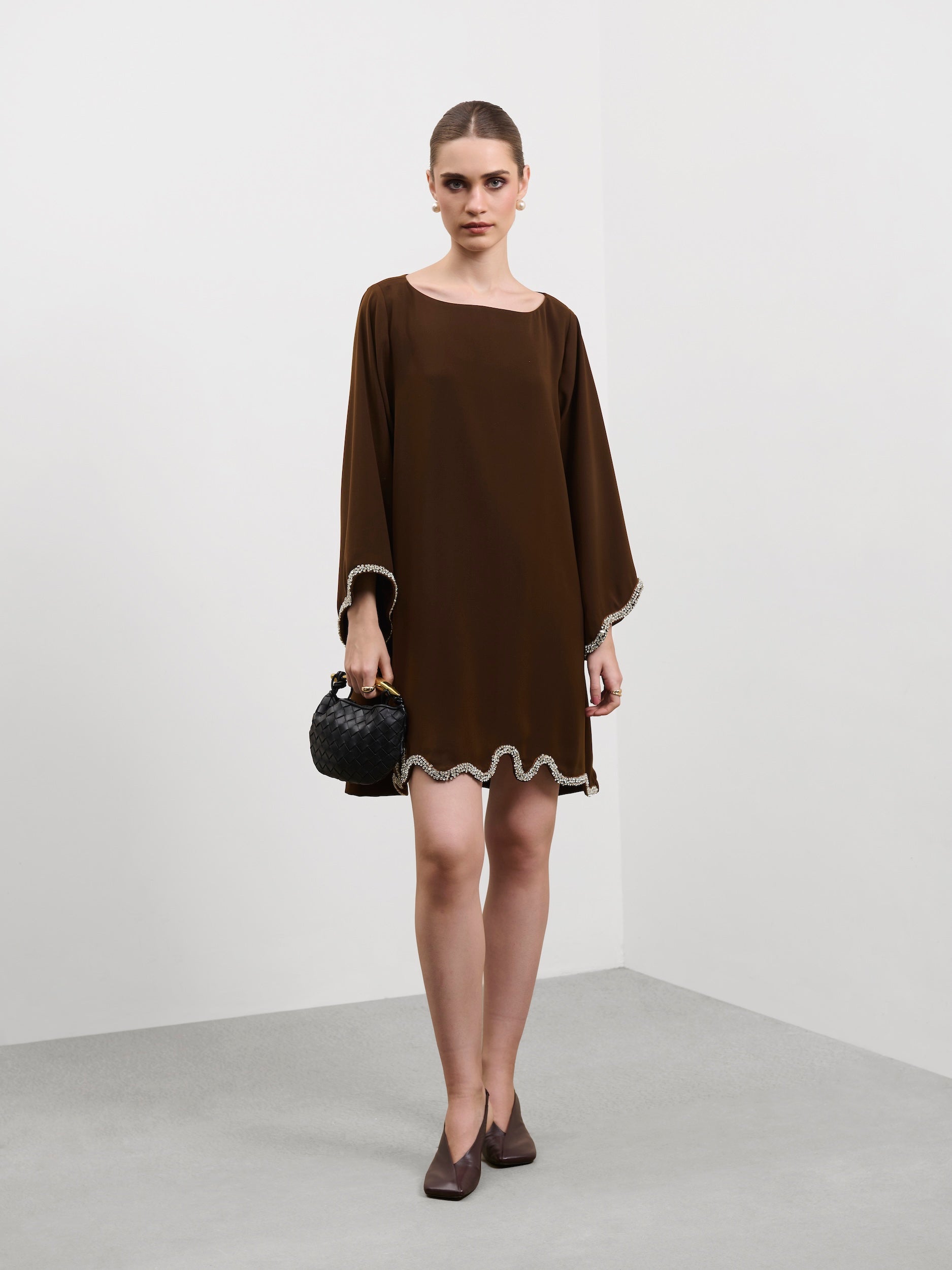 MOCHA SHIFT DRESS