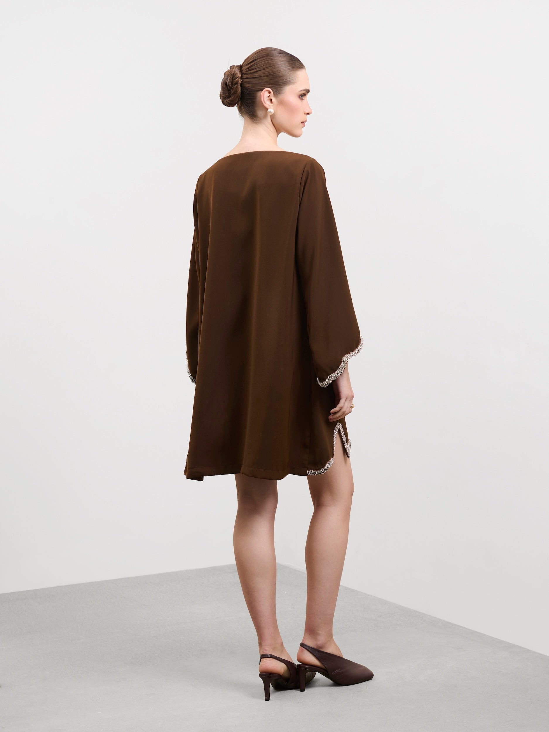 MOCHA SHIFT DRESS