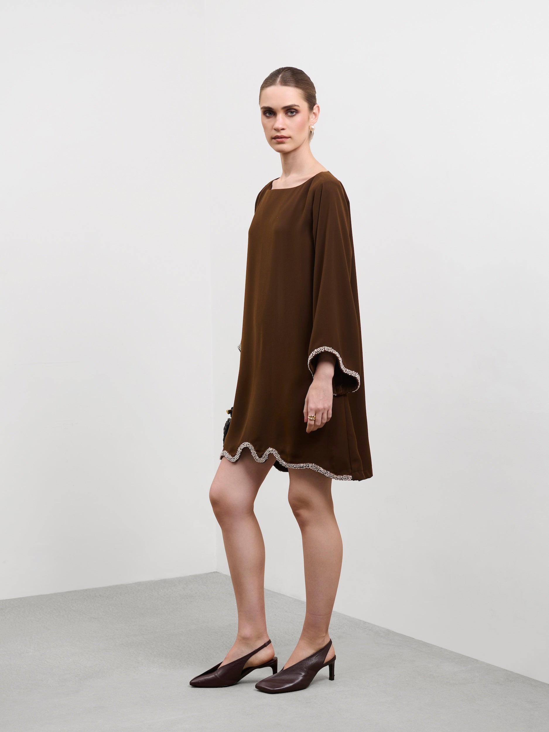 MOCHA SHIFT DRESS