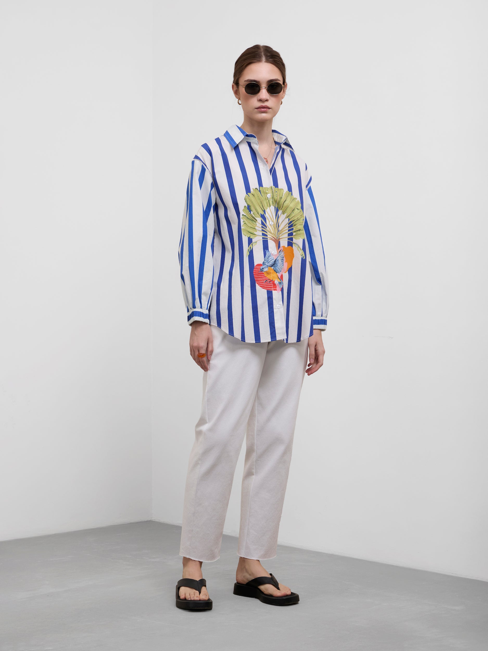 TROPICAL STRIPE SHIRT