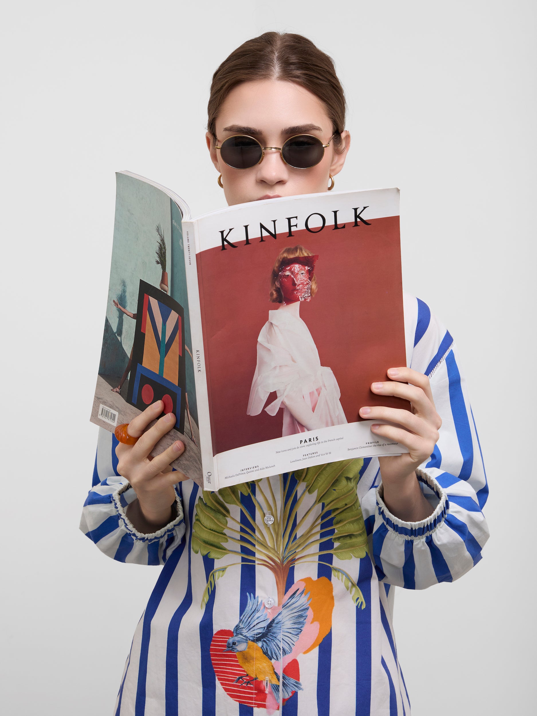 TROPICAL STRIPE SHIRT