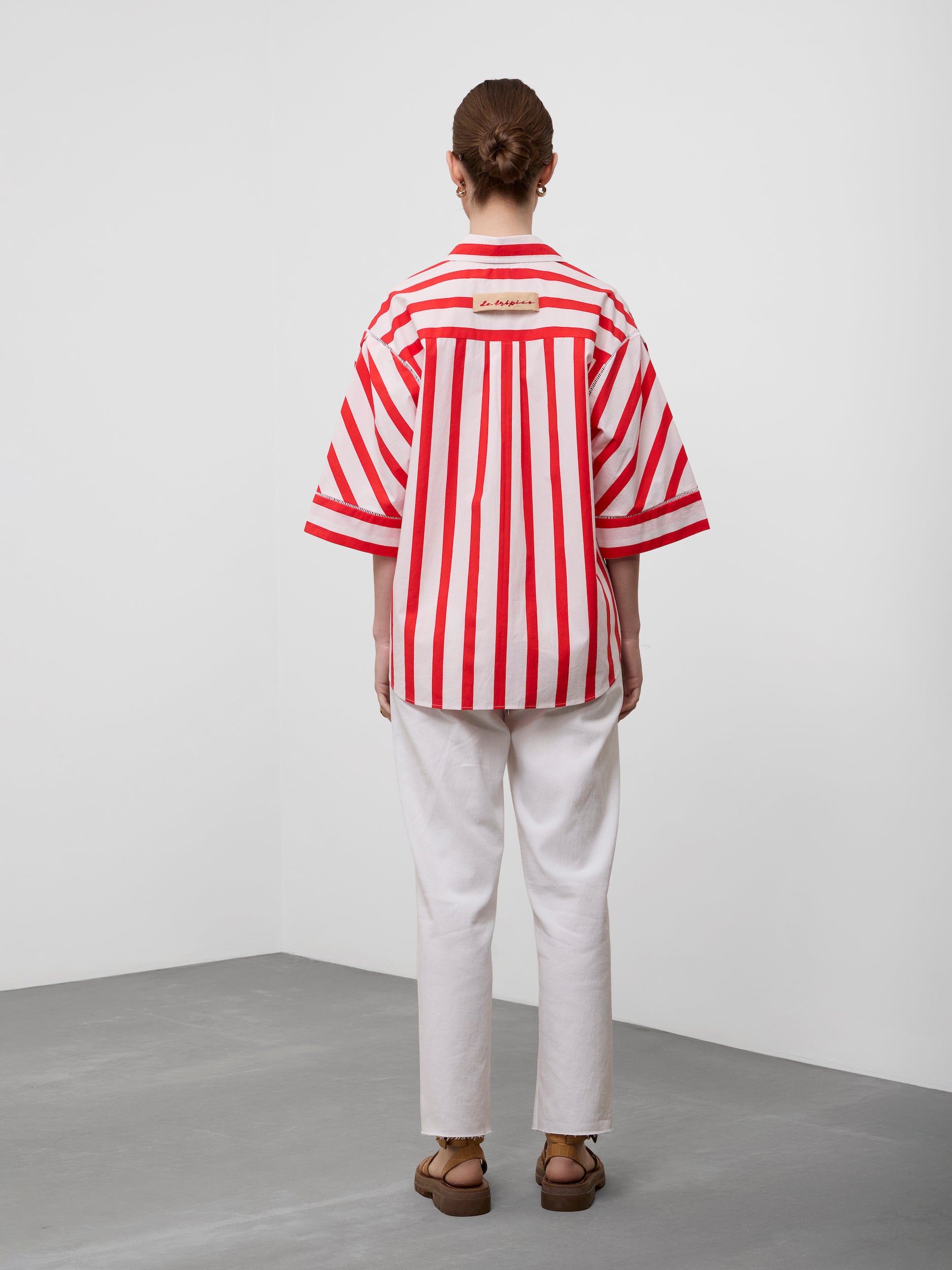 TROPICAL STRIPE SHIRT