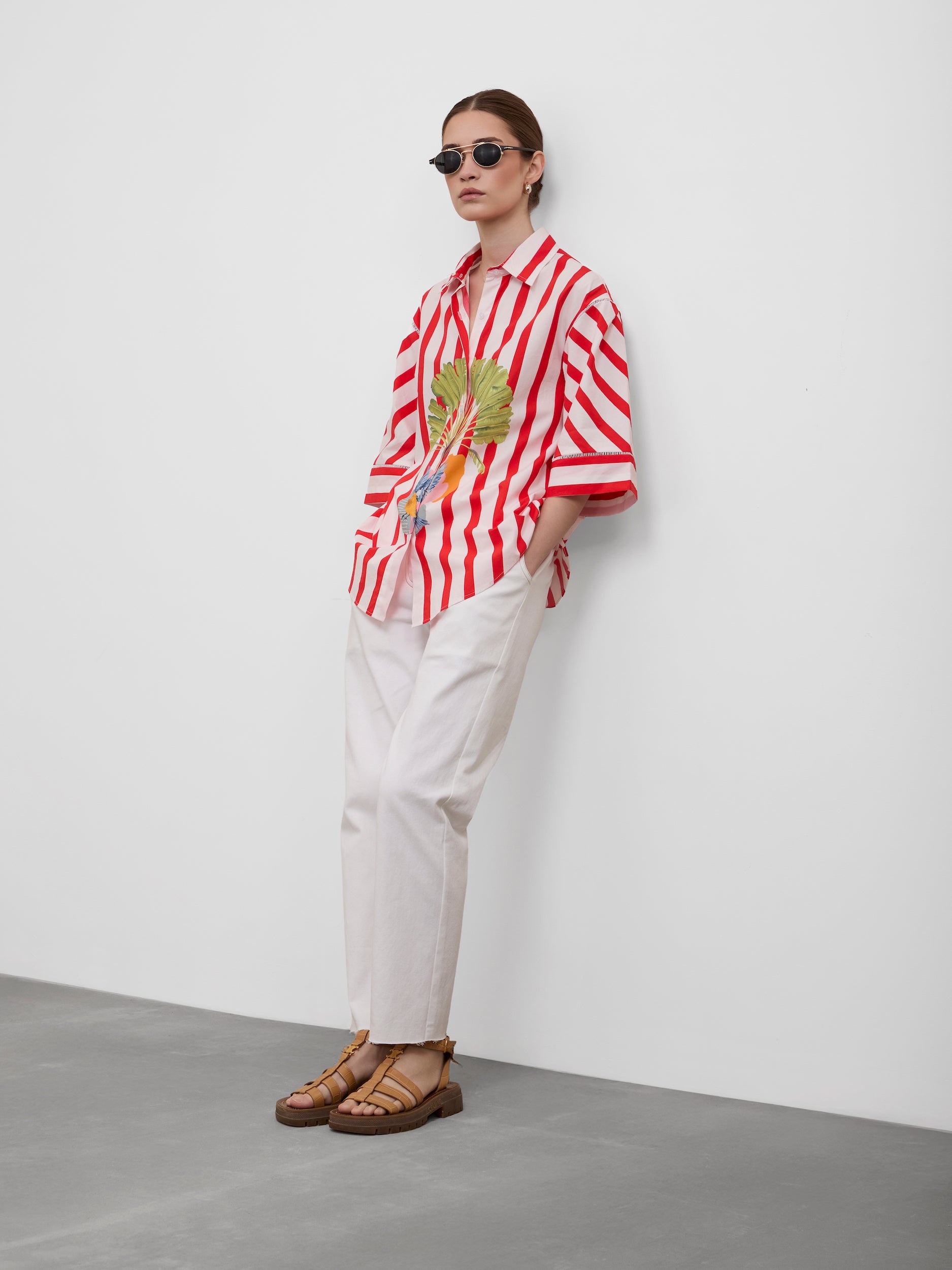 TROPICAL STRIPE SHIRT