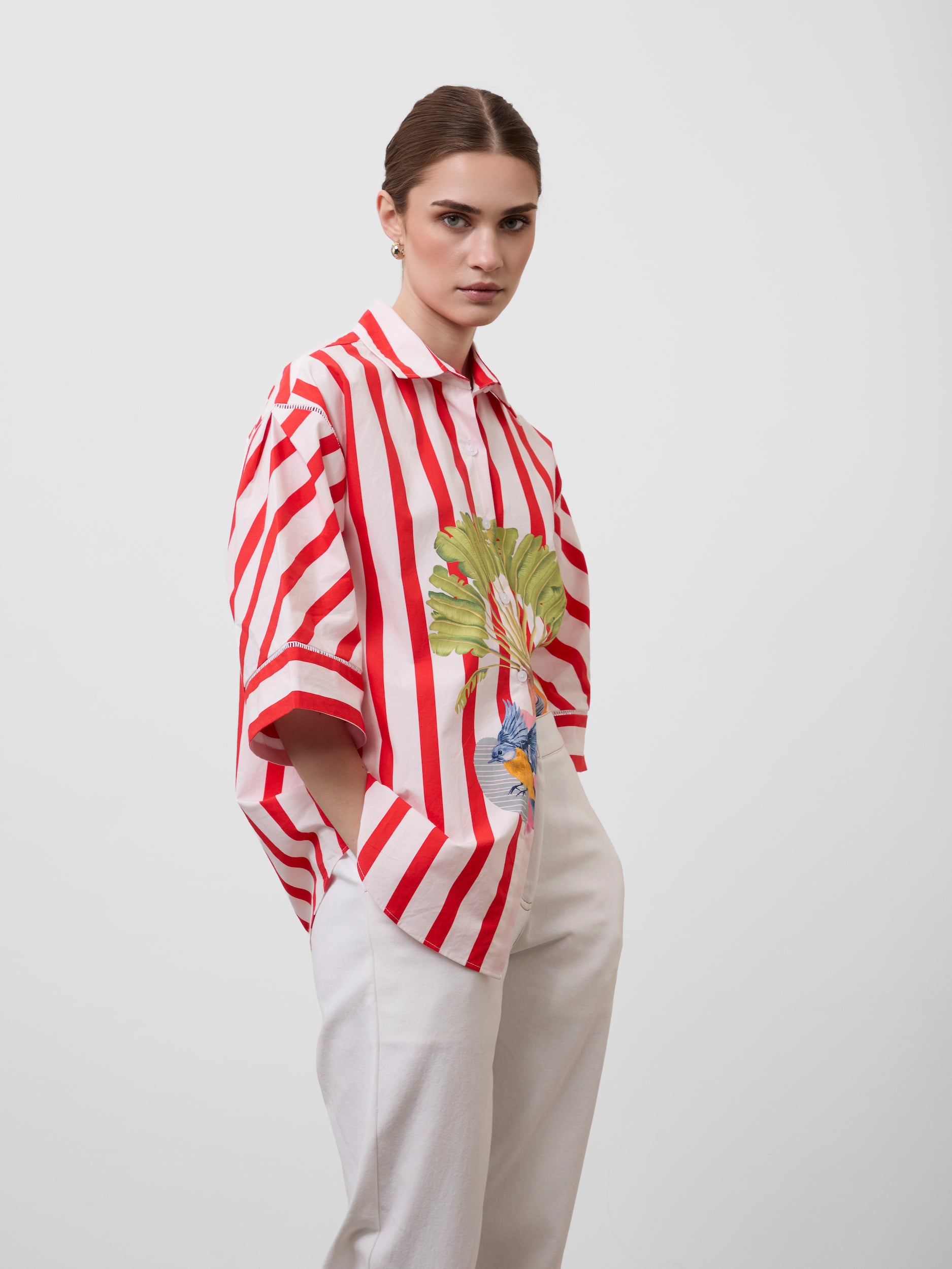 TROPICAL STRIPE SHIRT