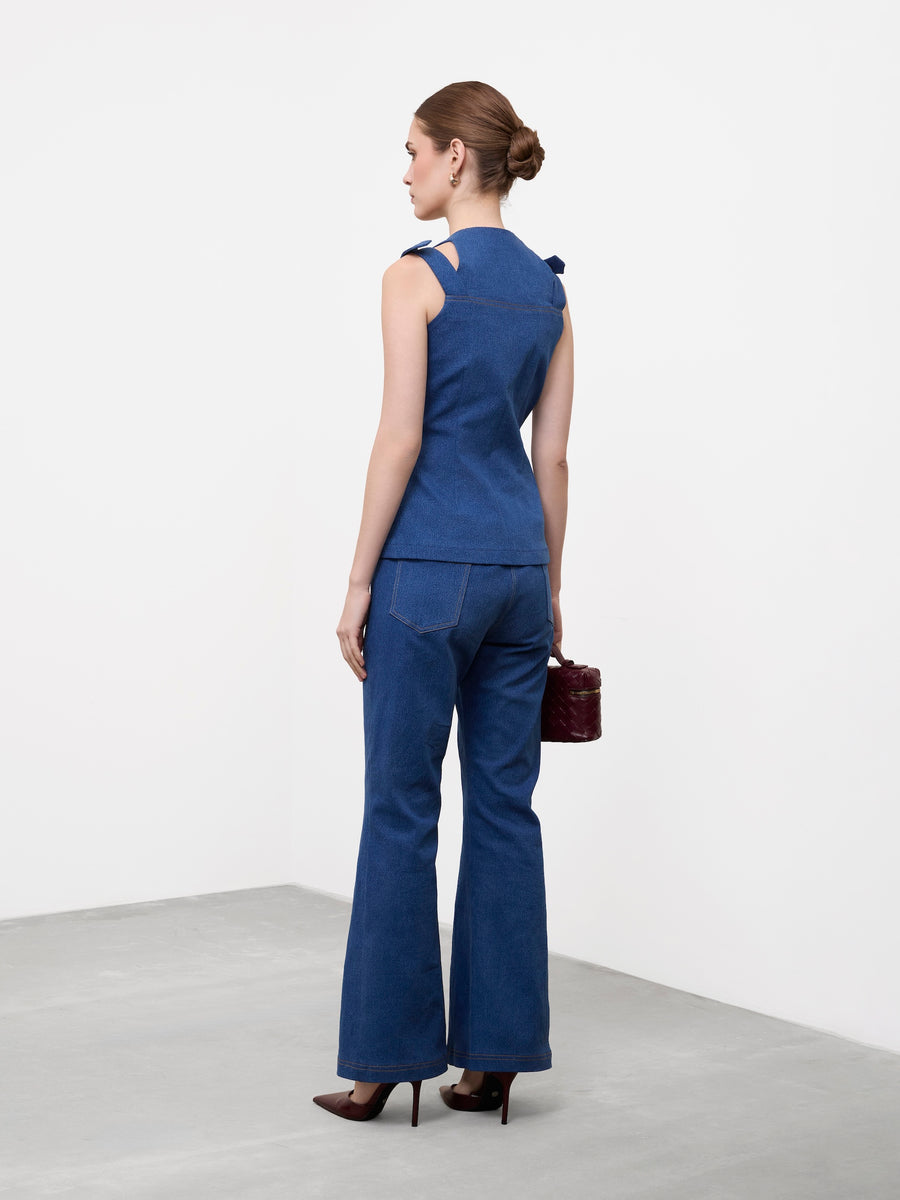 WIDE-LEG BOOTCUT JEANS