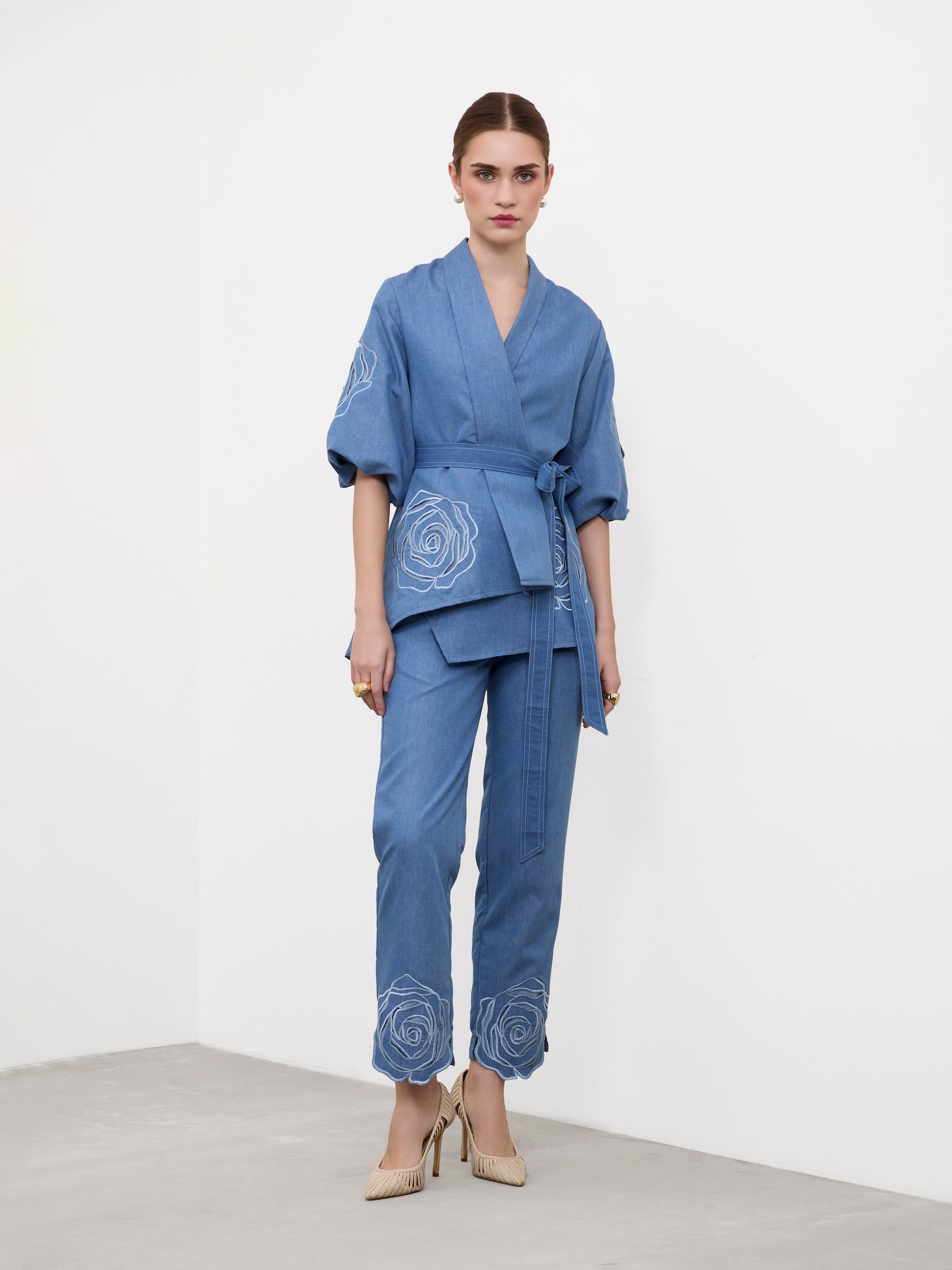 WRAP-A-ROSE TROUSERS