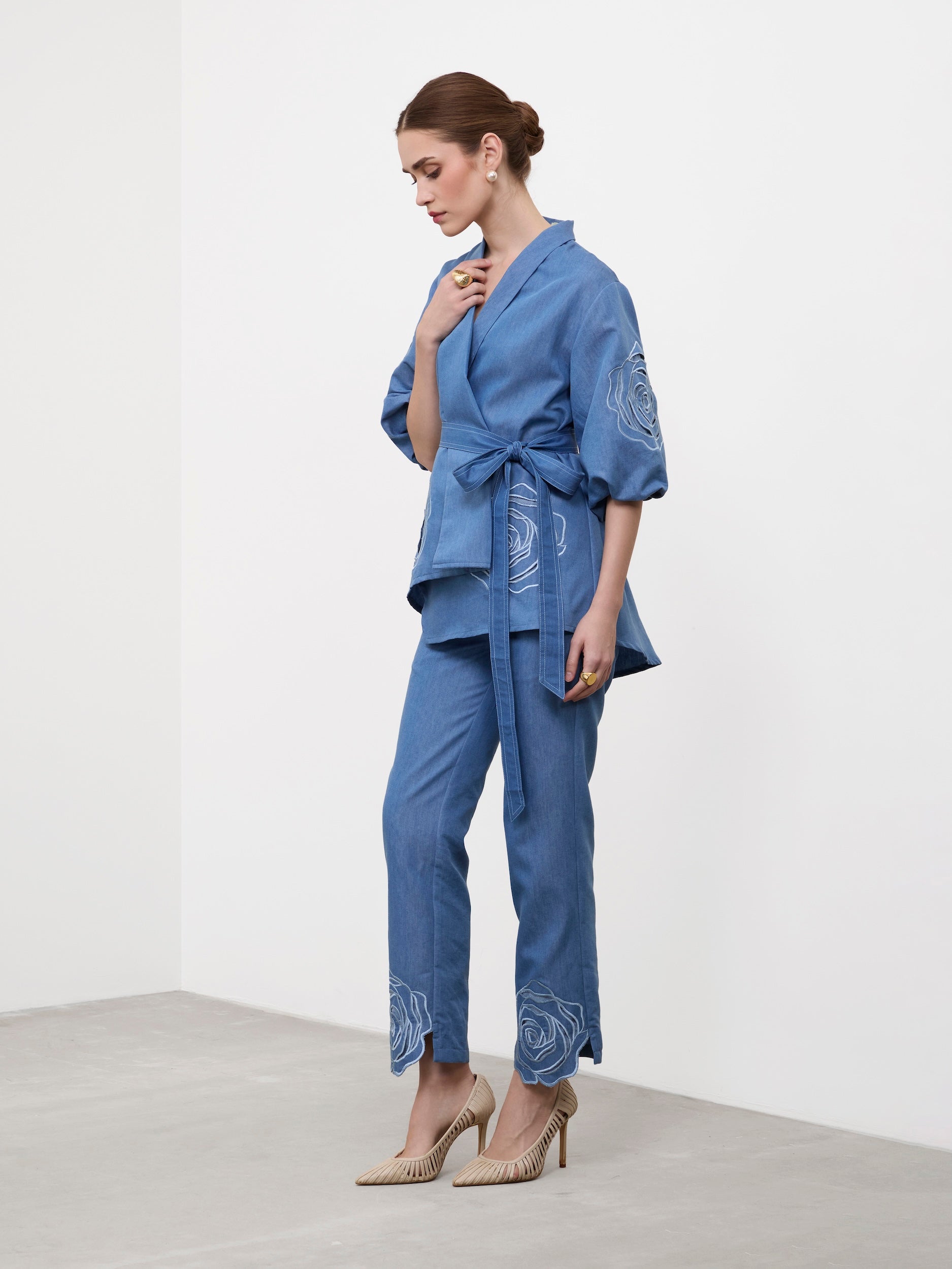 WRAP-A-ROSE TROUSERS