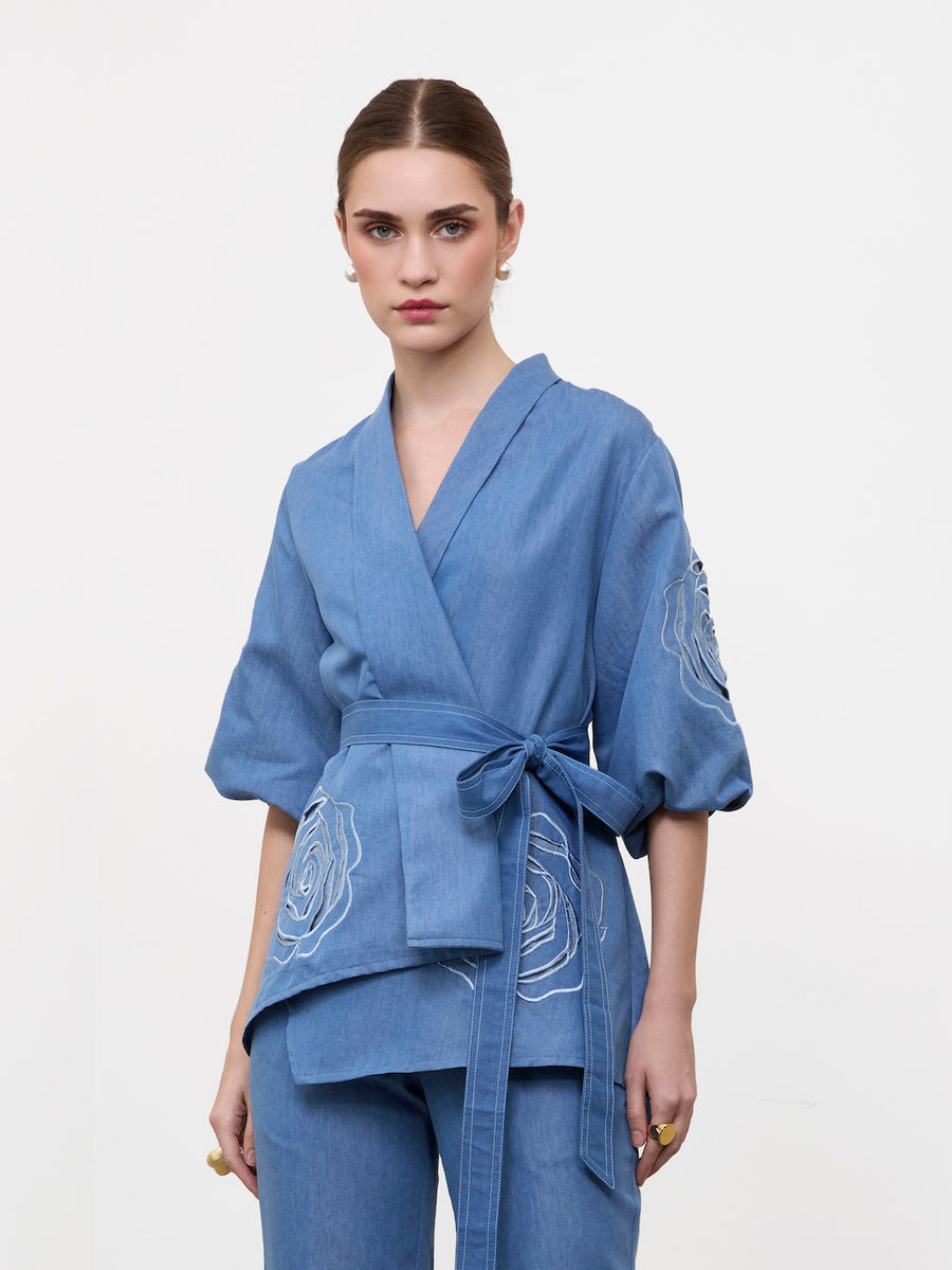 WRAP-A-ROSE TOP