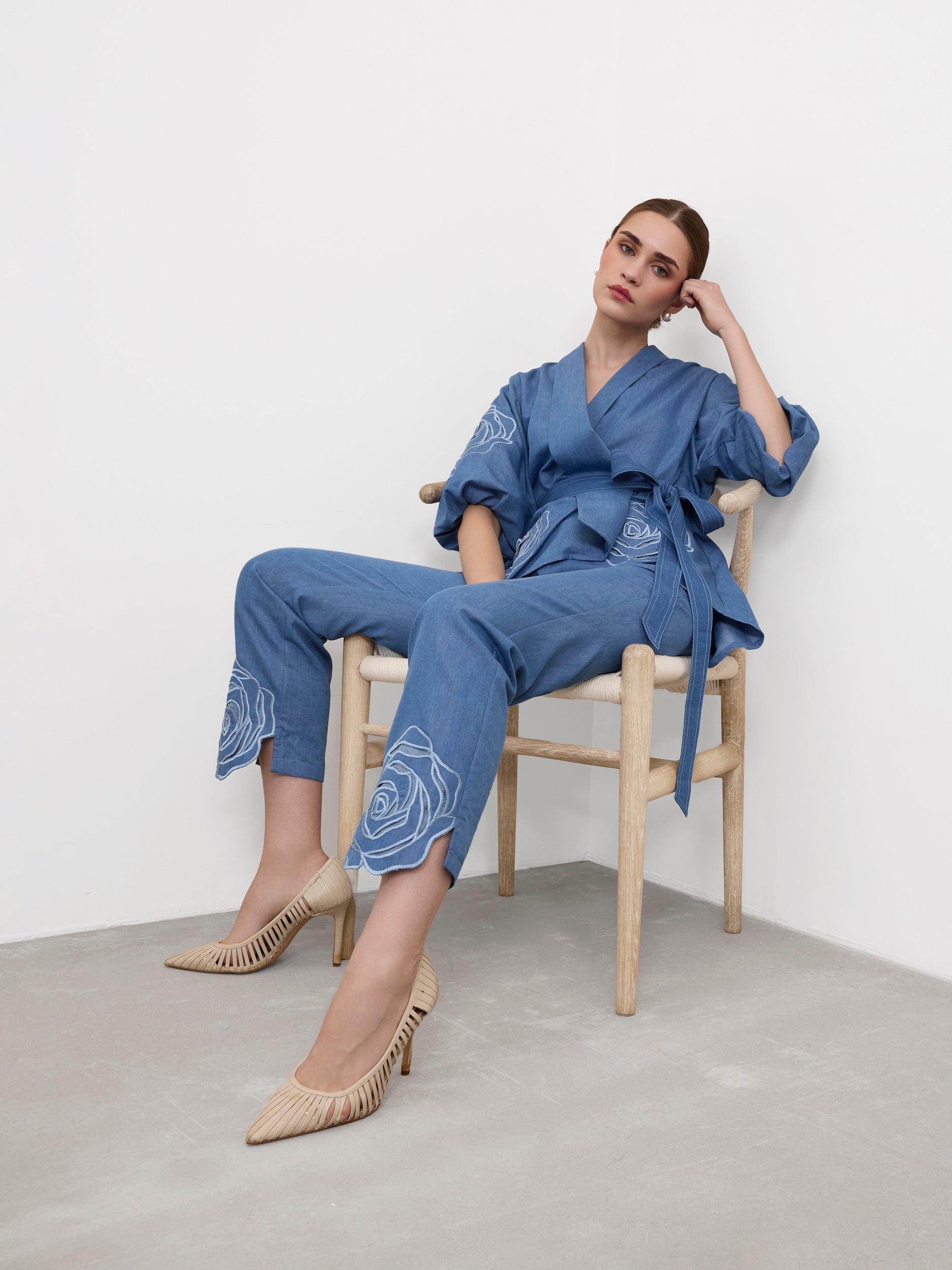 WRAP-A-ROSE TROUSERS