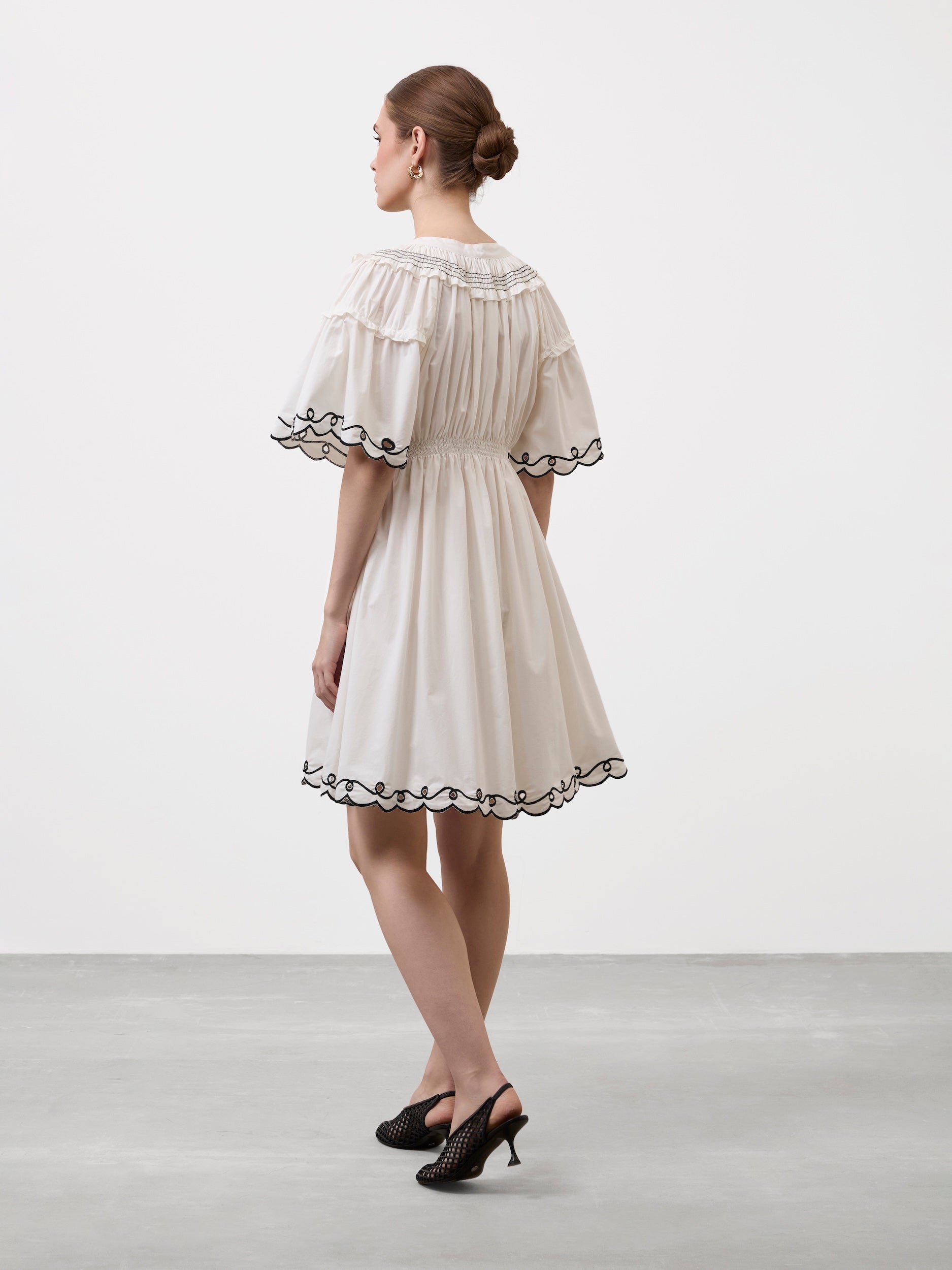 SCALLOP WHISPER DRESS