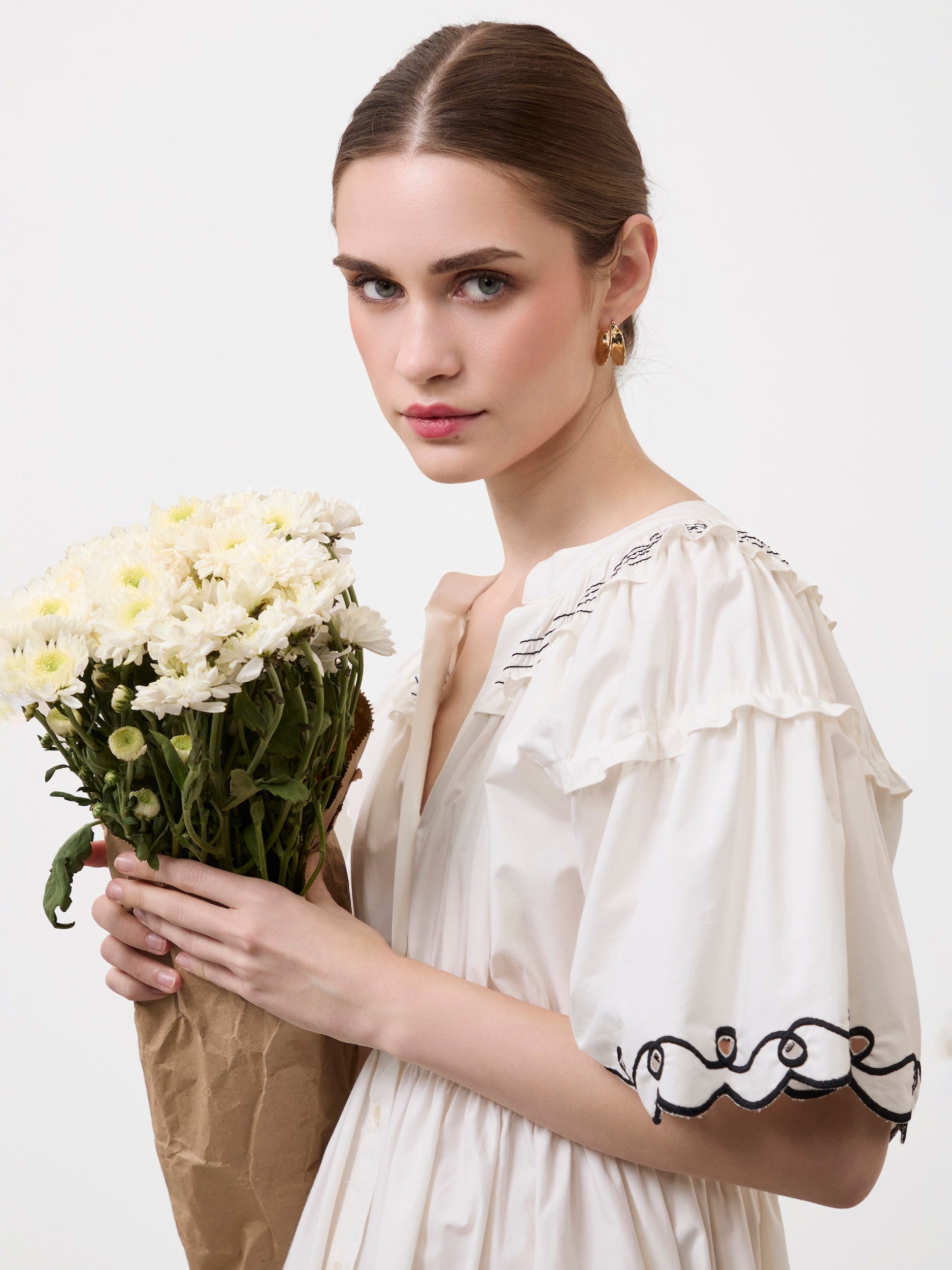 SCALLOP WHISPER DRESS