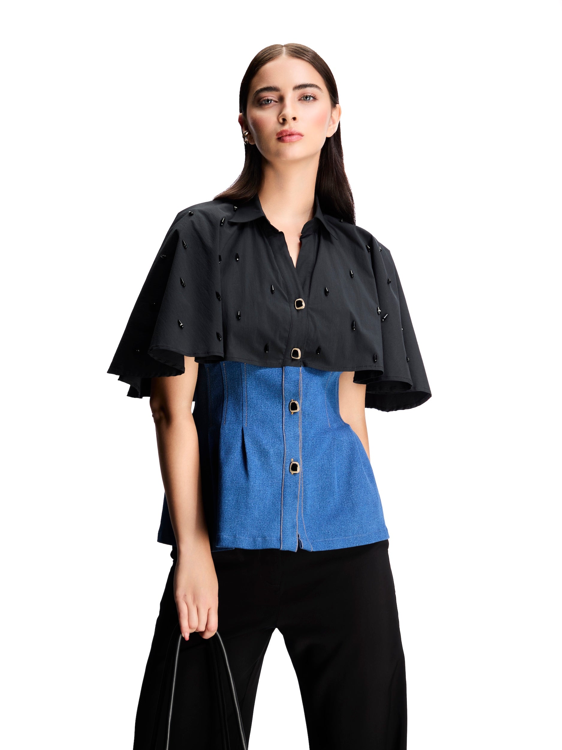 CAPE CORSET TOP