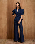 VICTORIA DENIM  TOP