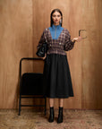 VARSITY CHECK DRESS