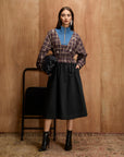 VARSITY CHECK DRESS