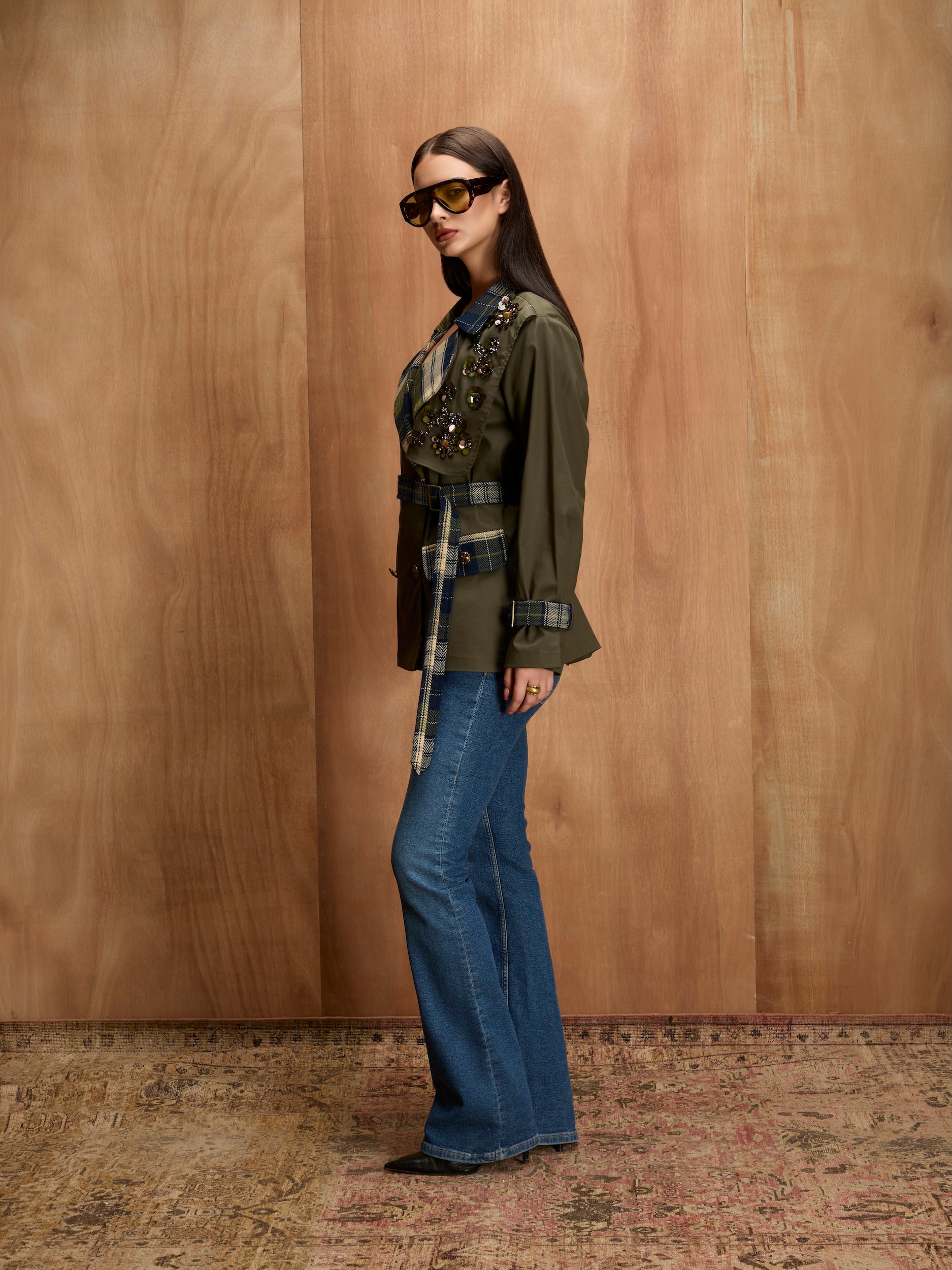 CHELSEA EMBELLISEHED TRENCH