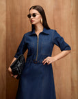 RIVETLINE DENIM DRESS
