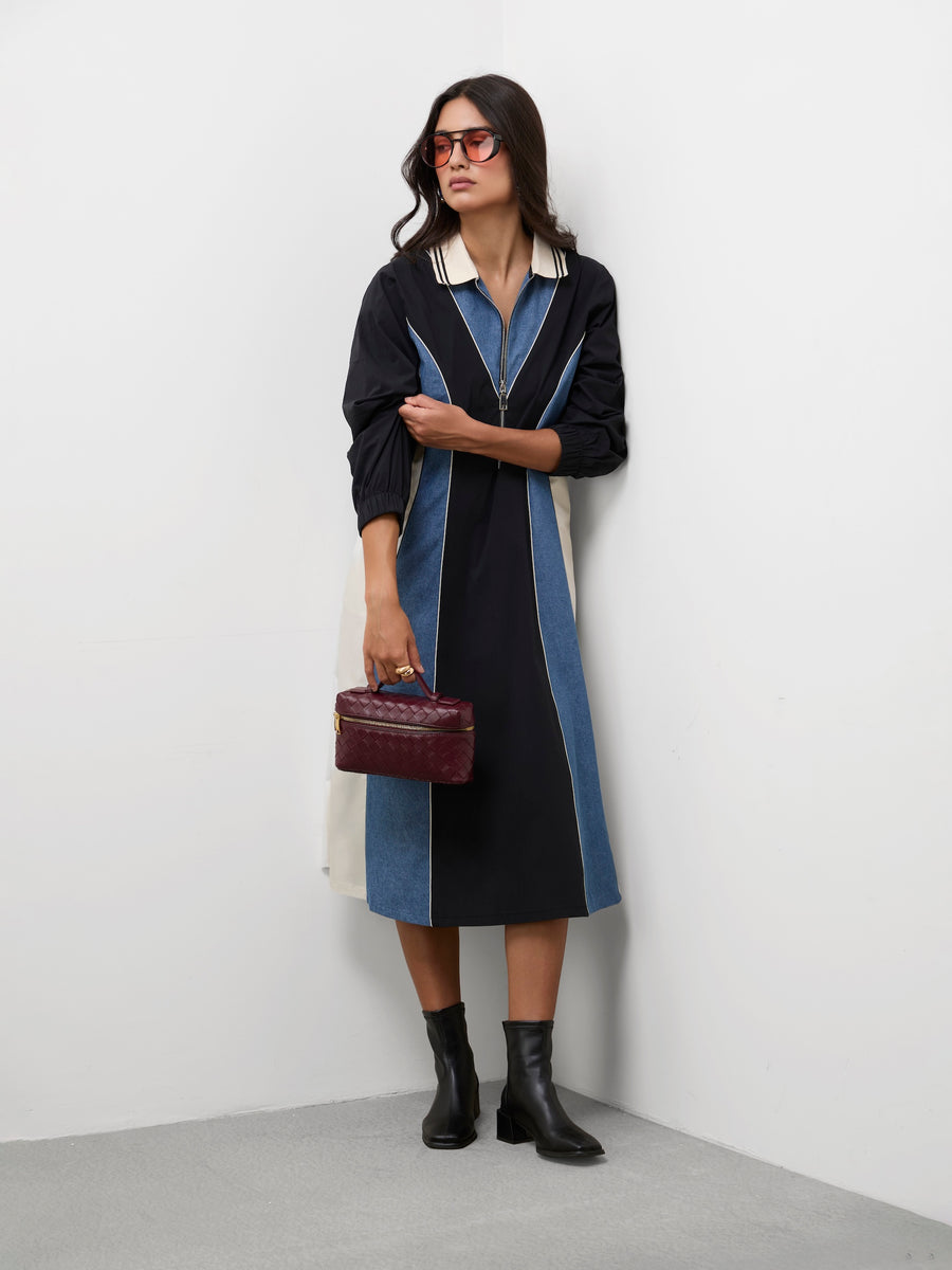 SPORTY PANEL DRESS