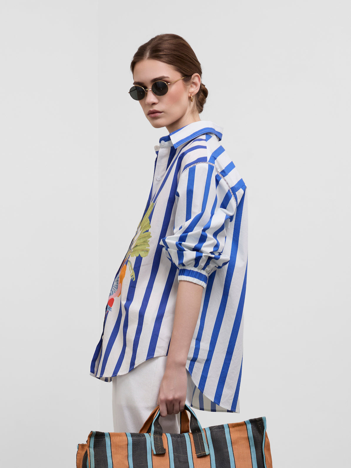 TROPICAL STRIPE SHIRT