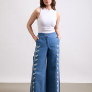 TRIBAL FLARED JEANS