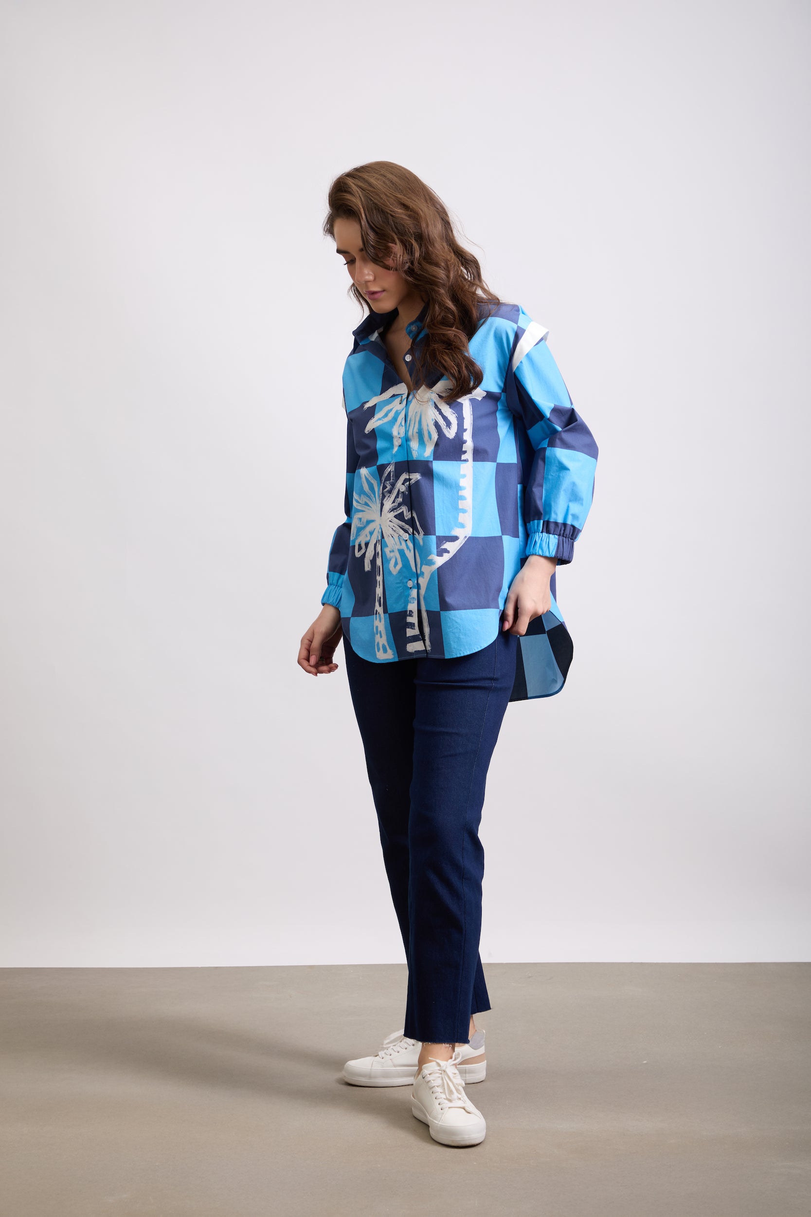 CHECKBOARD PALM SHIRT