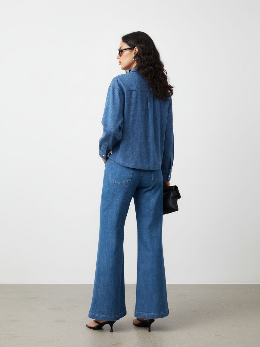 DIAMOND EDGE CROP SHIRT