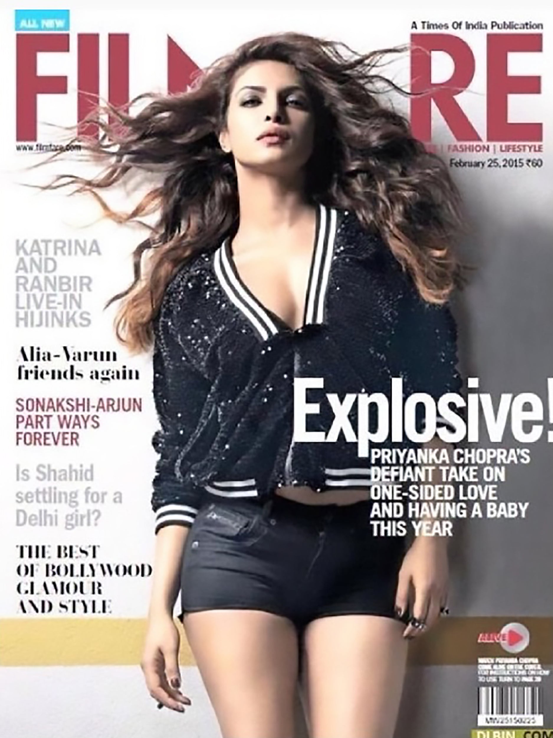 PRIYANKA CHOPRA IN SEQUIN BOMBER JACKET