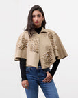 OPULENT SEQUIN CAPE TOP