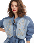 Denim Diamond Trench