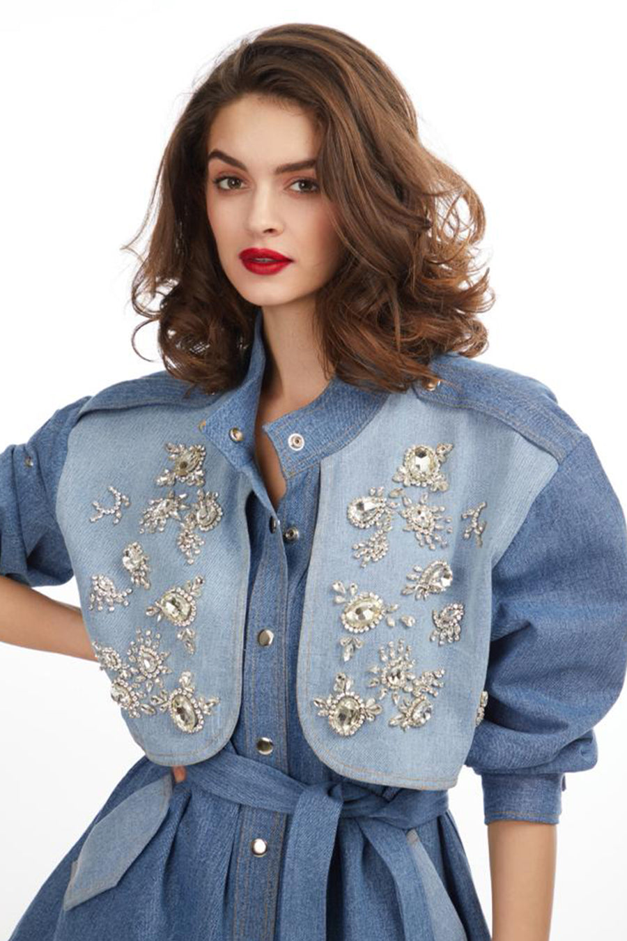 Denim Diamond Trench