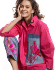 Pink Embroidered Shirt