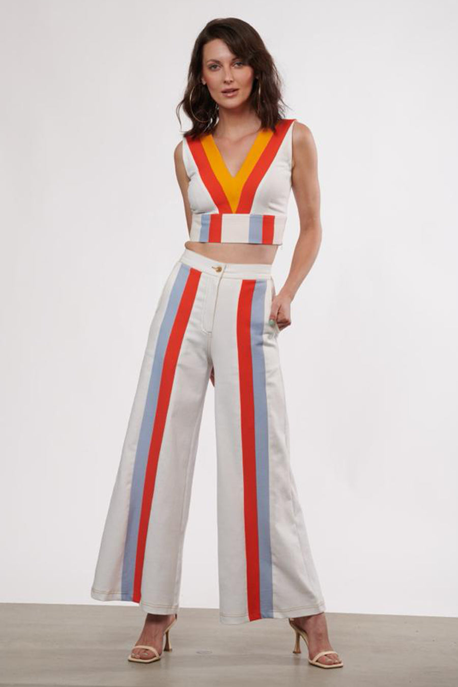 White Center Stripe Pant